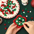 thumbnail image 5 of Christmas Pom Poms Balls, 2000Pcs 1cm/0.4inch Red Green White Pompoms Pom Poms, Crafts Making DIY Holiday Christmas Decorations Supplies, 5 of 7