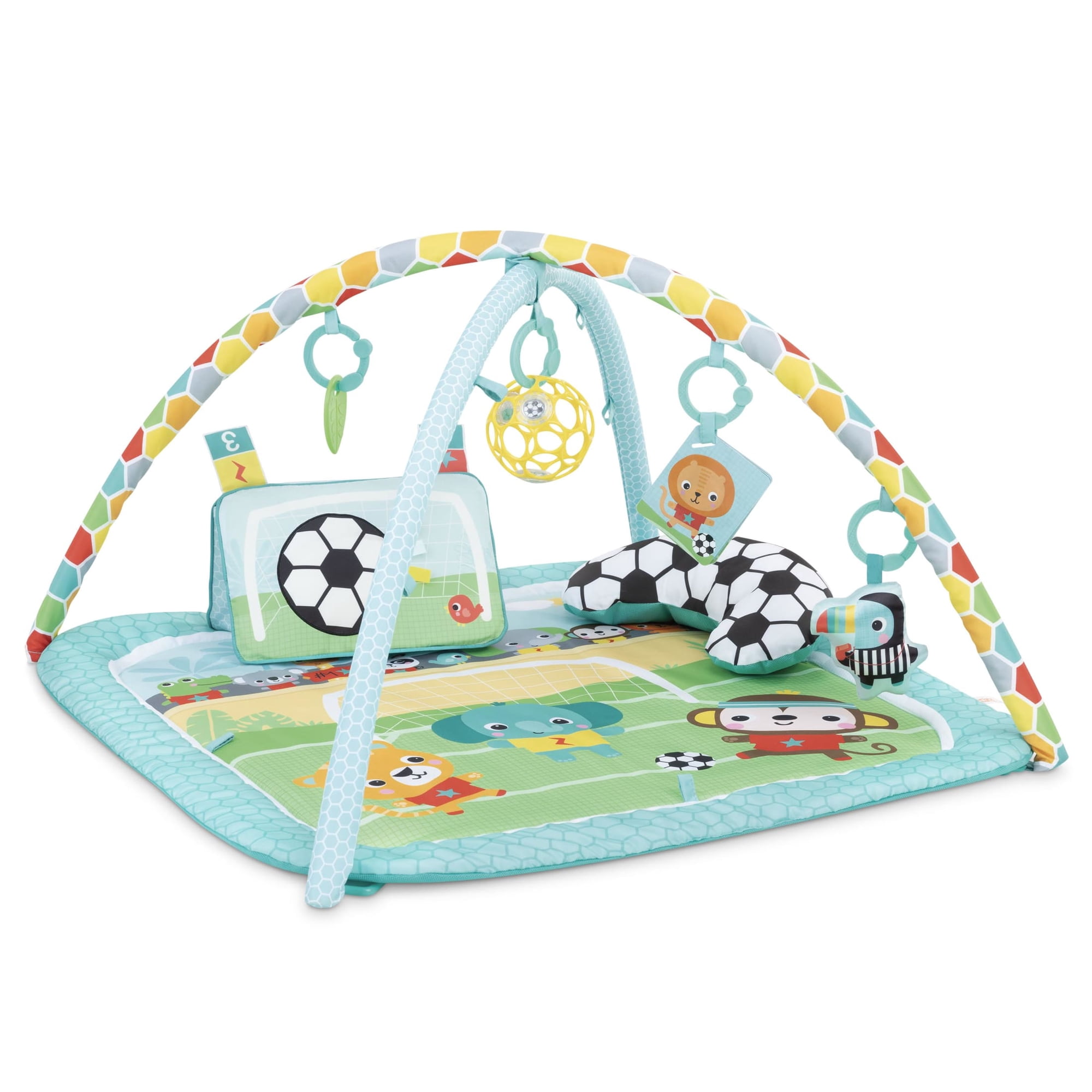 Bright Starts Grip & Kick Oball Activity Gym, Soccer, Unisex, Newborn