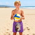 thumbnail image 5 of Kids Boys Pull-on Shorts Elastic Waist Lightweight Surprised Owl Print Bottoms for School Summer Daily Outfits, 5T-14Y, 5 of 9