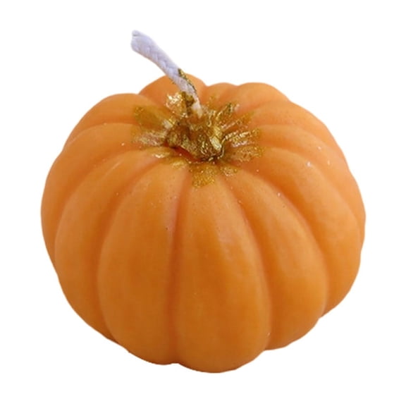 Fall Scented Candles Gift , Handmade Simulated Pumpkin Shaped Spice Candle, Thanksgiving Aromatherapy Candles, Orange Soy Wax Votive Tea Lights, Autumn Home Farmhouse Table Decor