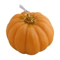 Fall Scented Candles Gift , Handmade Simulated Pumpkin Shaped Spice Candle, Thanksgiving Aromatherapy Candles, Orange Soy Wax Votive Tea Lights, Autumn Home Farmhouse Table Decor