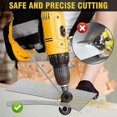 thumbnail image 3 of unique Electric Drill Plate Cutter Attachment Metal Cutter Sheet Metal Cutter Drill Attachment Double Head, 3 of 5
