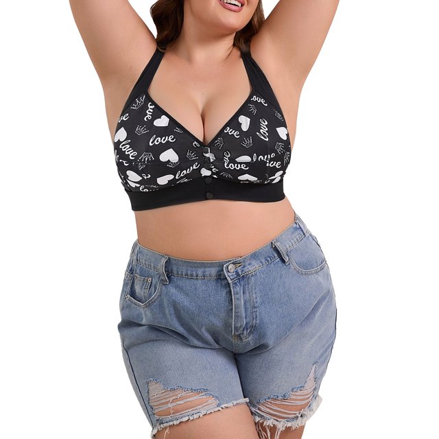 Front Closure Breathable Bra Comfortable Convenient No Wire Anti Sagging Bra