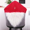 thumbnail image 3 of Cubierta Trasera De La Silla Estilo De Papá Noel Tela No Tejida Cubierta Protectora De La Silla Silla Suave Anticolisión Tela Protectora Para El Hogar Cocina Sala De Estar Noticed HA026360-01, 3 of 7
