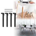 thumbnail image 3 of 4 Pieces Foldable Table Leg Collapsible Table Legs Multipurpose Portable Stable For Night Stands Bench Computer Desk Supplies, 3 of 5