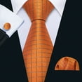 thumbnail image 2 of Barry.Wang Classic Ties for Men Formal Business Wedding Solid Paisley Necktie Set, 2 of 4