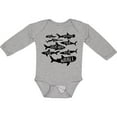thumbnail image 3 of Inktastic Types of Sharks Boys or Girls Long Sleeve Baby Bodysuit, 3 of 5