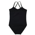 thumbnail image 5 of inlzdz Kids Girls Basic Ballet Dance Leotard Criss-cross One Piece Tank Gymnastics Unitard Bodysuit Black 8-10, 5 of 5