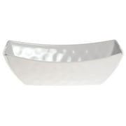 HUBERT® Melamine Serving Bowl With Hammered Finish - 12 3/4 L x 6 3/4 W x 4 H