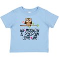 thumbnail image 3 of Inktastic My Meemaw and Peepaw Love Me Grandchild Owl Girls Baby T-Shirt, 3 of 5