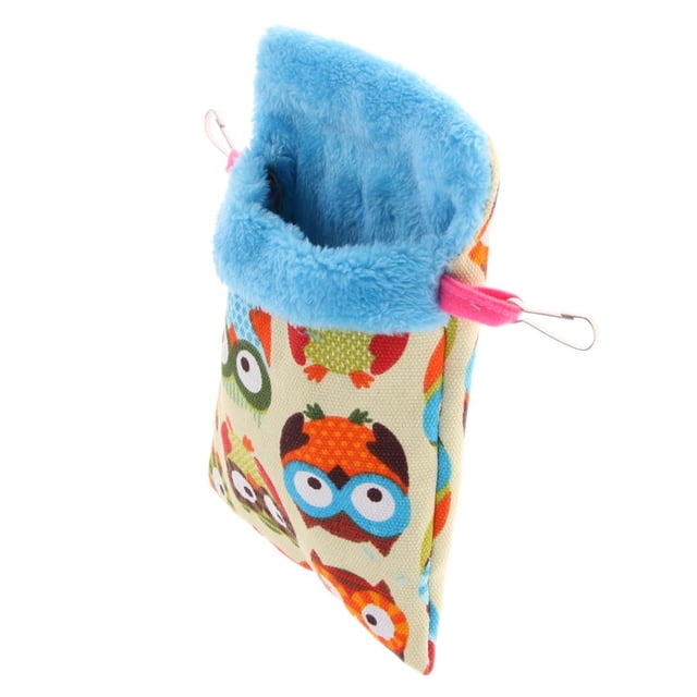 Cómoda y cálida bolsa de dormir suave para mascotas hurón ardilla Búho 1 Zulema Hamaca mascota hámster loro