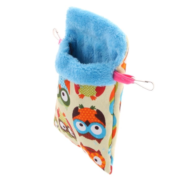 Cómoda y cálida bolsa de dormir suave para mascotas hurón ardilla Búho 1 Zulema Hamaca mascota hámster loro