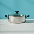 thumbnail image 6 of Farberware SureSteel 4 Quart Brushed Stainless Steel Dutch Oven / Stockpot with Glass Lid, Induction Compatible, Dishwasher Safe, Metal Utensil Safe, Stainless Steel, 6 of 13