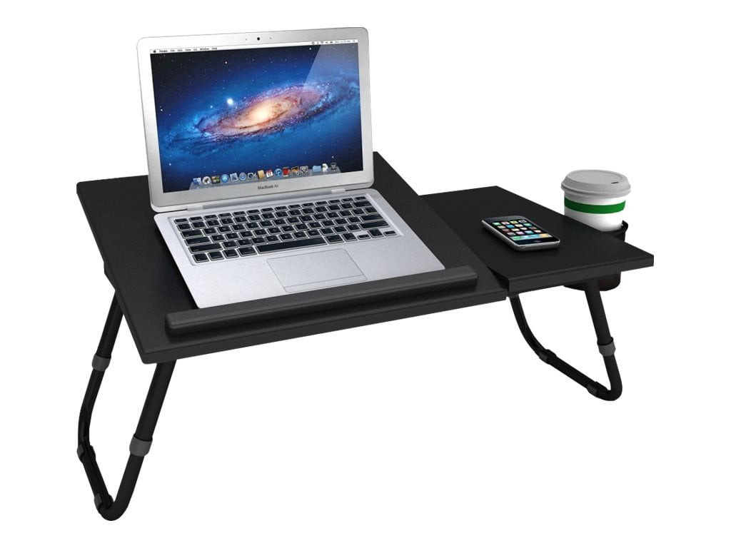 Black Folding Laptop Desk Table Bed Adjustable Portable Computer Stand Tray HOT 