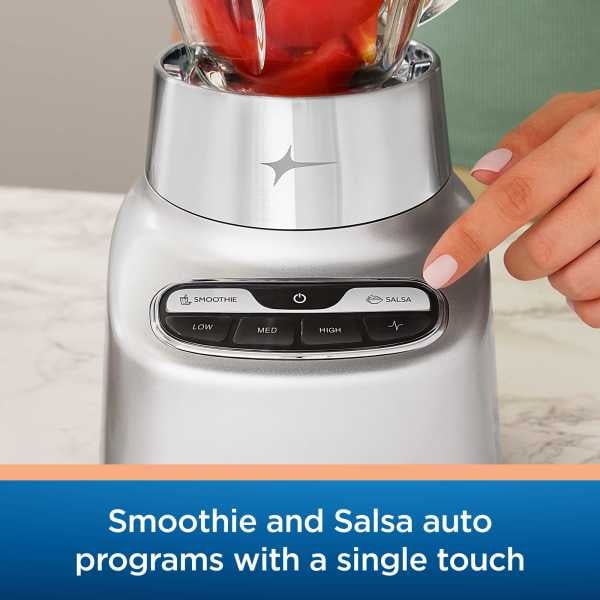 Oster 2181591 One Touch Blender - Stainless Steel: Glass Jar, 6 Cup, Smoothies, Ice Crush, 800 Watts