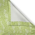 thumbnail image 6 of Ambesonne Spring Grommet Curtain, Ecology Garden Leaves, 50" x 54", Apple Green White, 6 of 6