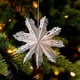 thumbnail image 5 of Papel de Árbol de Navidad Blanco Ornamento de Copo de Nieve de Navidad Ornamento de Decoración de Fiesta de Copo de Nieve Blanco Ornamentos de Navidad Blancos, 5 of 6
