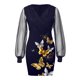 thumbnail image 4 of Vestido de manga larga con estampado de encaje de costura de nalgas sexy informal a la moda para mujer Pompotops  hdfakjf2047, 4 of 5