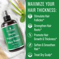 thumbnail image 3 of Spray para el crecimiento del cabello, maximizador del grosor del cabello, biotina, aceite de menta y agua de arroz, 3 of 6