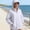 White, variant on Womens Lightweight Hooded Jackets Ice Silk Waterproof Sun Protection Windbreakers with Pockets Casual Hiking Outdoor Tops