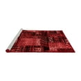 thumbnail image 2 of Ahgly Company Machine Washable Indoor Round Patchwork Red Transitional Area Rugs, 7' Round, 2 of 4