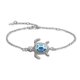 thumbnail image 1 of Blue Opal Turtle Bracelet Sterling Silver Bracelet Women's Jewelry New Edition Level 4 Adjustable Bracelet, 1 of 4