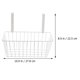 thumbnail image 4 of 1pc Iron Art Multifunctional Storage Basket Iron Flower Pot Holder (White), 4 of 6