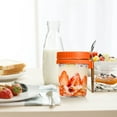 thumbnail image 5 of KULOKHUI Overnight Oats Containers Overnight Oatmeal Jars With Spoon And Lids Airtight Oatmeal Containers With Measurement Marks Mason Jars With Lids For Oatmeal Containers On The MoveFOne Size, 5 of 8