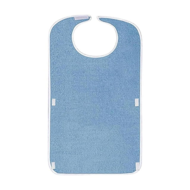 Bavoir d'Alimentation Imperméable et Résistant aux Taches avec Sangles Réglables pour Soins aux Personnes Âgées Aide Repas et Réhabilitation
