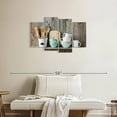 thumbnail image 2 of Elephant Stock Shabby Chic Kitchen Wall Art - Horizontal Multi Panel Canvas - Kitchen Wall Decor - Hobbies And Lifestyle Multi Panel - Blue And Gray Decor - 36" x 22", 2 of 8