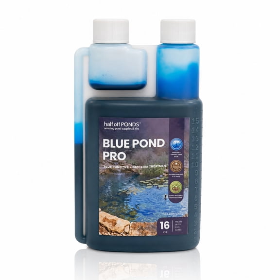 Half Off Ponds Blue Pond Pro, 16 oz Bottle Pond Treatment