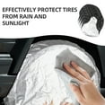 thumbnail image 2 of LOLIPPYY 4Ensemble Housse de Roue en Polyester Noir 190T pour Protection Solaire RV, 2 of 8