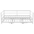 thumbnail image 6 of Euroco Metal Daybed with Trundle and LED Light, Twin, Solid Platform Bed with Pop up Trundle Bed for Bedroom, 6 of 9
