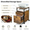 thumbnail image 6 of Costway Mobile File Cabinet 2 Drawer Printer Stand w/Open Shelf for Letter Size, 6 of 10