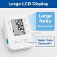 thumbnail image 4 of MMIZOO Upper Arm Blood Pressure Monitor 2x120 Memory Large LCD Adjustable Cuff 8.7-15.7 in, 4 of 6