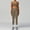 Style1-Brown, variant on PISONIC Women's Yoga Outfits 2 Piece High Waisted Leggings with Sports Bra Gym Clothes Sets