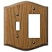 thumbnail image 3 of Amerelle 701TR Country Wood 1 Toggle 1 Rocker-GFCI Wall Plate  Oak, 3 of 3