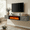 Gray, variant on Flictozena 70'' Floating TV Stand with 36" Electric Fireplace, 2 Tier Wall Mounted TV Stand for TVs up to 80'', Floating Entertainment Center, TV Floating Cabinet for Living Room, Bedroom, Gray