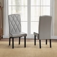 thumbnail image 4 of Gymax Modern Dining Chair Set of 2 w/ High Backrest High-density Sponge Cushion, 4 of 10