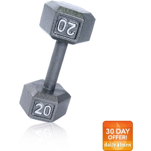 CAP Barbell Cast Iron Hex Dumbbell, Single by Cap Barbell