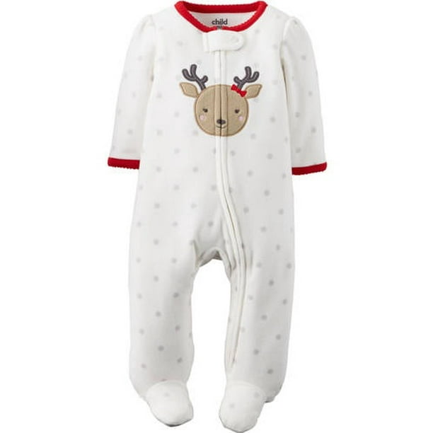carter's white christmas pajamas