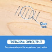 MEITE 21GA 80 Type 304 Stainless Steel Staples, 1/2 Crown 3/8 Length for Upholstery 10,000 Pcs/Box(2 Boxes)