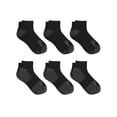 thumbnail image 2 of Hanes X-Temp Men's Performance Ankle Socks, Shoe Sizes 6-12, 6-Pairs Black, 2 of 4