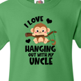thumbnail image 4 of Inktastic Monkey I Love Hanging out with My Uncle Youth T-Shirt, 4 of 5