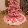 thumbnail image 3 of Árbol De Navidad Con Rosa Claro Rudolph Felpa Alfombra De Árbol De Navidad Árbol De Navidad Decoración De Fiesta Navideña seitruly HA046693-02, 3 of 6