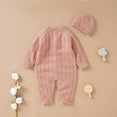 thumbnail image 4 of XBASW Baby Newborn Knitted Romper with Hat Set Boys Girls Long Sleeve Sweater Romper Clothes Fall Winter Warm Onesies for 0-18M, 4 of 9