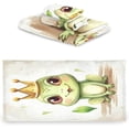 thumbnail image 2 of Coolnut Cute Frog King 3-Piece Towel Set,Soft Absorbent Quick Dry Bath Towels Sets,1 Bath Towel,1 Hand Towel,1 Washcloth,for Bathing Home Hotel Gym Spa Wash cloth, 2 of 7