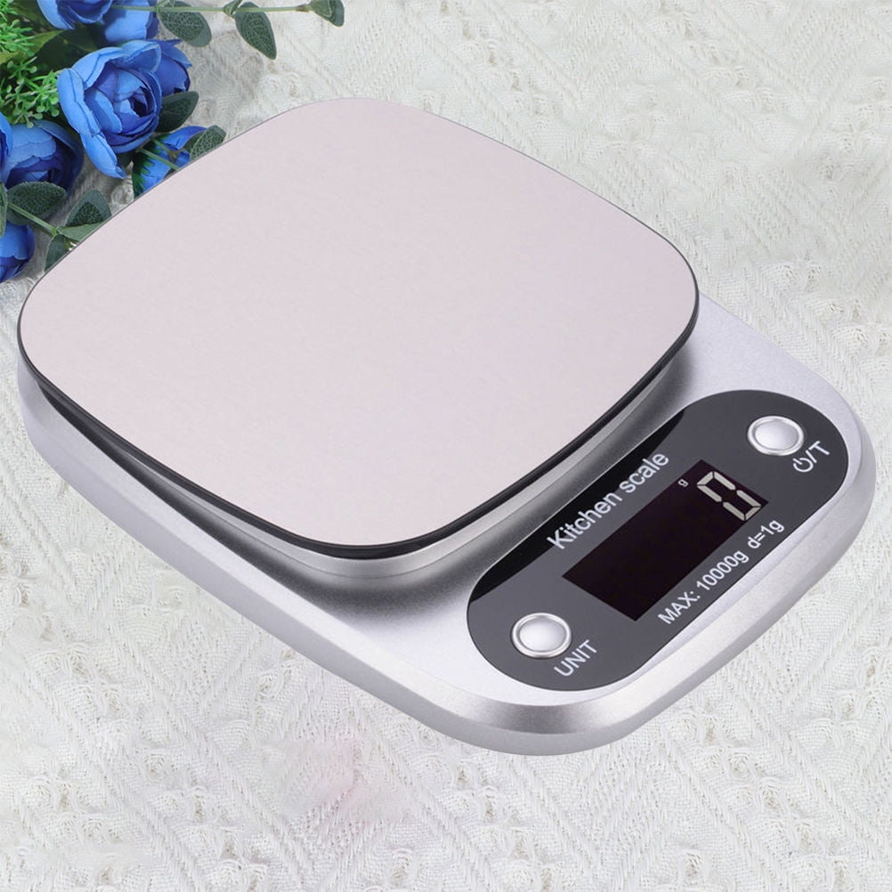 PBPBOX 1PC Rectangular Digital Scale Stainless Steel Kitchen Measuring Scales for Home Use