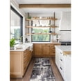 thumbnail image 2 of 596353 Allerick Vintage Monochromatic Abstract Gray Area Rug Runner 2'2" x 10', 2 of 3