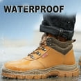 thumbnail image 2 of Men's Safety Boots Steel Toe Cap Waterproof Anti Slip Sole Puncture Resistant Work Boots for Construction Industrial, 2 of 8